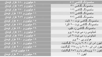 افزایش قیمت‌ها در بازار موبایل/آخرین قیمت گوشی تلفن همراه
