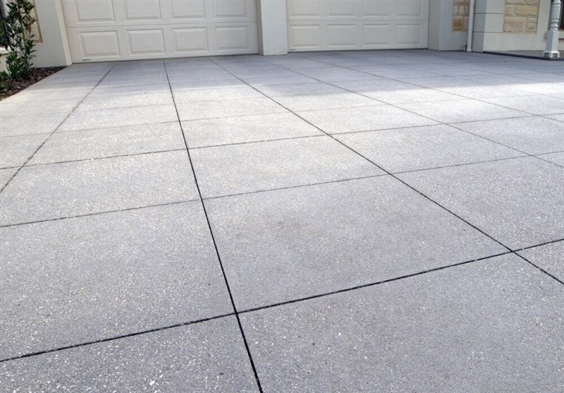 What are the types of exposed concrete?