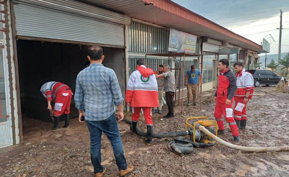 امدادرسانی هلال‌احمر به ۲۲۸ نفر در سیل اردبیل