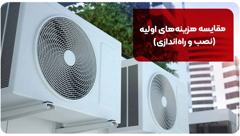 مقایسه هزینههای اولیه (نصب و راهاندازی)