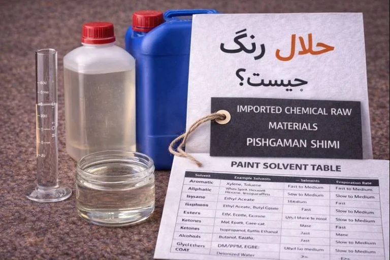 حلال رنگ چیست؟ راهنمای انتخاب حلال و تینر + حلال رنگ در جدول (ویژه تولیدکنندگان)