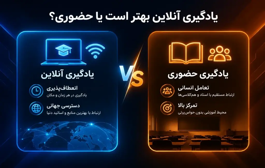 آموزش آنلاین بهتر است یا حضوری؟